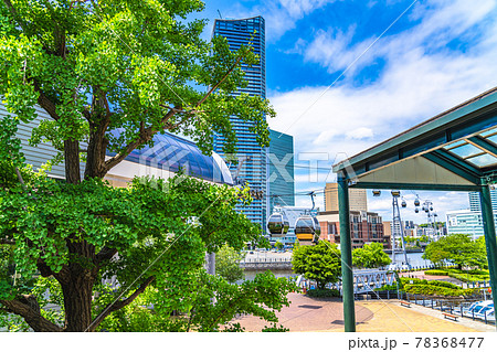 横浜の都市風景 横浜エアキャビンとみなとみらい周辺の風景 横浜の都市風景 横浜エアキャビンとみなとみらい周辺の風景 78368477