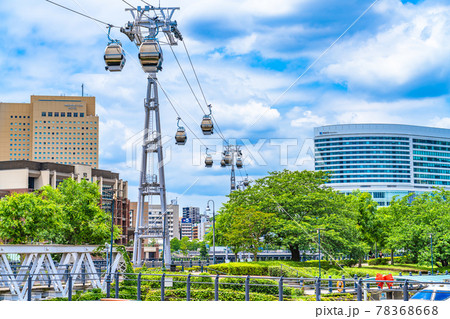 横浜の都市風景 横浜エアキャビンとみなとみらい周辺の風景 横浜の都市風景 横浜エアキャビンとみなとみらい周辺の風景 78368668