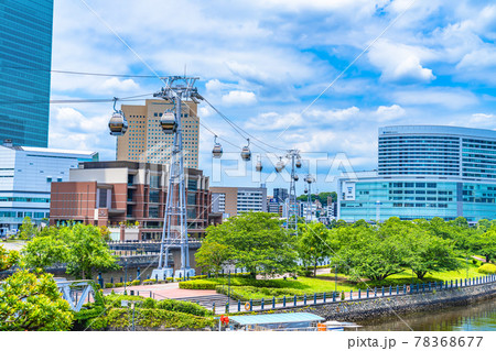 横浜の都市風景 横浜エアキャビンとみなとみらい周辺の風景 横浜の都市風景 横浜エアキャビンとみなとみらい周辺の風景 78368677