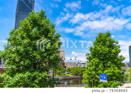 横浜の都市風景 横浜エアキャビンとみなとみらい周辺の風景 横浜の都市風景 横浜エアキャビンとみなとみらい周辺の風景 78368683