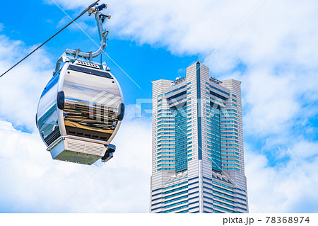 横浜の都市風景 横浜エアキャビンとみなとみらい周辺の風景 78368974