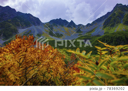 涸沢カールの紅葉 78369202