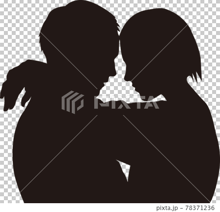A couple staring at each other with their foreheads A couple staring at each other with their foreheads 78371236