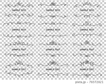 西式線條上下標題裝飾套裝 78372821