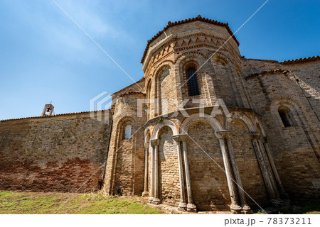 Church of Santa Fosca in Torcello Island in Venetian-Byzantine style - Venice Italy Church of Santa Fosca in Torcello Island in Venetian-Byzantine style - Venice Italy 78373211
