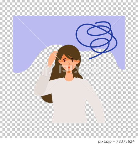 Young women with fatigue, headaches and side reactions Young women with fatigue, headaches and side reactions 78373624