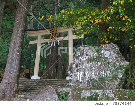 熊野那智大社の飛龍神社の大鳥居 熊野那智大社の飛龍神社の大鳥居 78374144