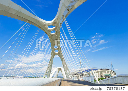 豊田大橋と豊田スタジアム〈愛知県豊田市〉 78376187