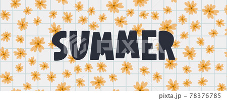 summer sale banner with flowers letter vector summer sale banner with flowers letter vector 78376785