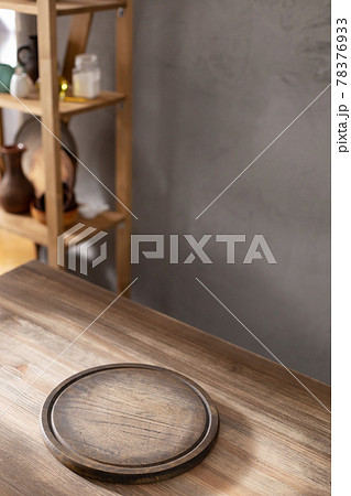 Pizza cutting board for homemade bread cooking or baking on table. Wooden tabletop background Pizza cutting board for homemade bread cooking or baking on table. Wooden tabletop background 78376933