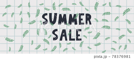 summer sale banner with flowers letter vector summer sale banner with flowers letter vector 78376981