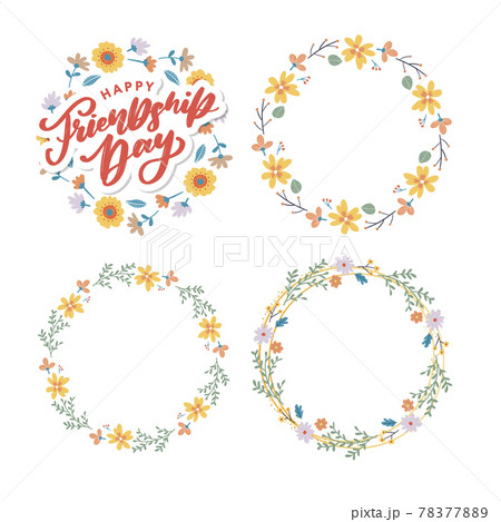 Happy Friendship Day greeting card. For poster, flyer, banner for website template, cards, posters, logo. Vector illustration. Happy Friendship Day greeting card. For poster, flyer, banner for website template, cards, posters, logo. Vector illustration. 78377889
