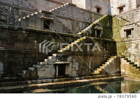 Toorji Ka Jhalra Bavdi stepwell. Jodhpur, Rajasthan, India Toorji Ka Jhalra Bavdi stepwell. Jodhpur, Rajasthan, India 78379560
