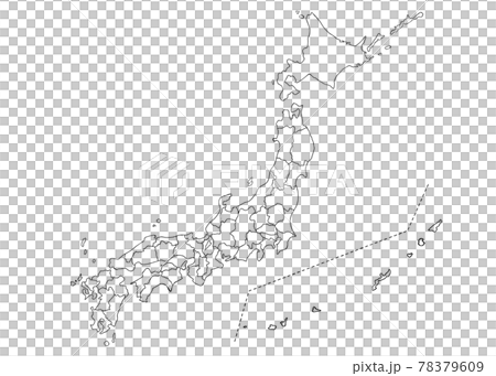 日本地圖空白地圖 日本地圖空白地圖 78379609