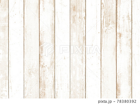 壁紙に使える、ビンテージ感いっぱいの白いウッドパターン 78380392