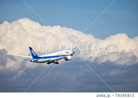 羽田空港を離陸する旅客機 78380853