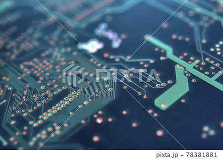 IT機器　プリント基盤のクローズアップ 78381881
