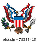 USA Eagle Great seal in color. Vector 78385415