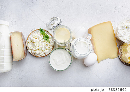Fresh dairy products Fresh dairy products 78385642
