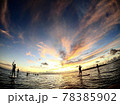 石垣島の海と夕日とsup 78385902