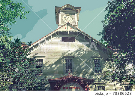 北海道、時計台 78386628