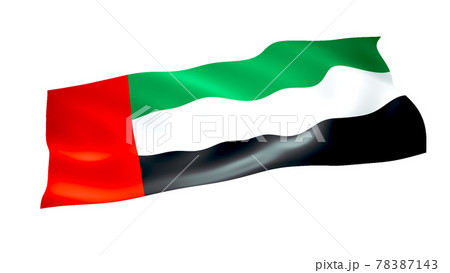 아랍 에미리트 국기 Uae 국기 - 스톡일러스트 [78387143] - Pixta