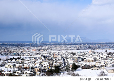 長岡市中心部雪晴れ 長岡市中心部雪晴れ 78387661