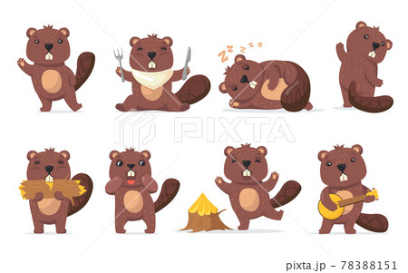 Funny beaver set Funny beaver set 78388151