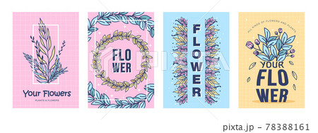 Flowers posters set Flowers posters set 78388161