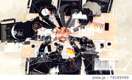 Creative visual of business people in the corporate staff meeting Creative visual of business people in the corporate staff meeting 78389499