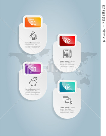 abstract badge vertical infographics presentation 78389828