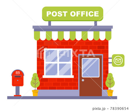 small brick post office. small brick post office. 78390654