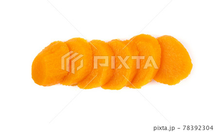Cooked sweet potato isolated. Steamed sweetpotato, boiled batata 78392304