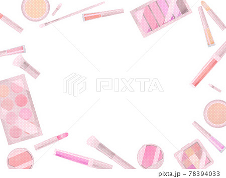 水彩風の化粧品のイラスト背景 78394033