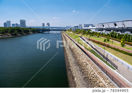 東雲運河の遊歩道 東雲運河の遊歩道 78394905