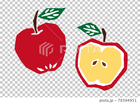 リンゴ　レトロなイラスト 78394951