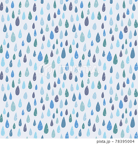 雨 雫 シームレスパターン おしゃれのイラスト素材