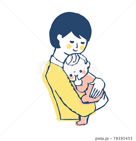 赤ちゃんを抱っこするママ 赤ちゃんを抱っこするママ 78395455