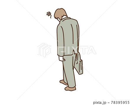 気分が落ち込むビジネスマン 気分が落ち込むビジネスマン 78395955