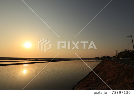 田舎の夕暮れ 田舎の夕暮れ 78397180