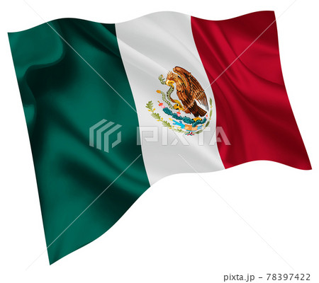 メキシコ 国旗 世界 アイコンのイラスト素材