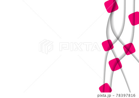 Abstract background with colorful paper cut shapes. Design for poster, banner, card. White and pink abstract round illustration. 3D paper images with a subtle blend of bright colors. Copy space 78397816