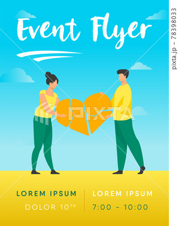 Couple mending broken pieces of heart 78398033