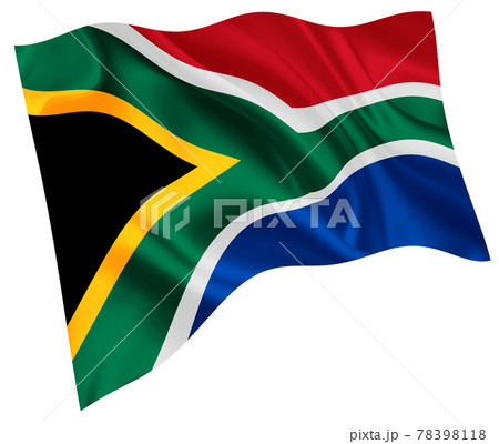 南アフリカ 国旗 世界 アイコンのイラスト素材