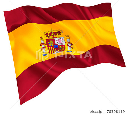 スペイン 国旗 世界 アイコンのイラスト素材