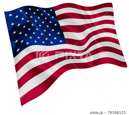 アメリカ 国旗 世界 アイコンのイラスト素材