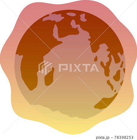地球温暖化 環境問題 温室効果ガス 猛暑 のイラスト素材 7953