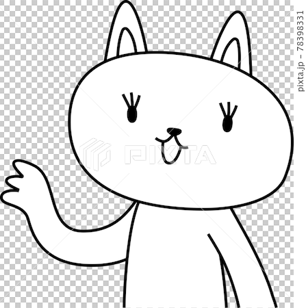 猫 子猫 案内する 指をさす ナビゲーション 78398331