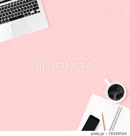 デスクのイメージ背景のイラスト素材