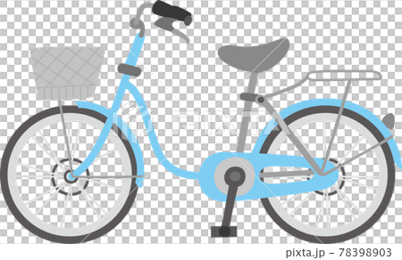 水色が綺麗な自転車のイラスト素材 [78398903] - PIXTA